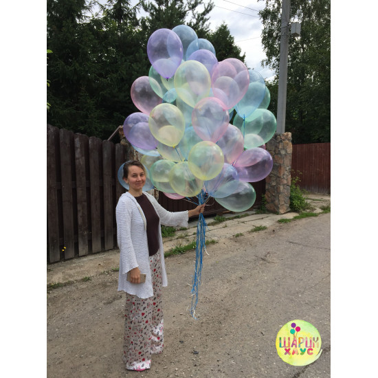 Латексные шары ассорти кристалл